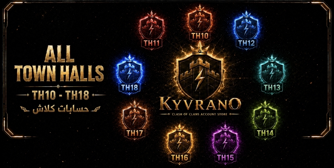 KYVRANO All Town Halls TH10 to TH18